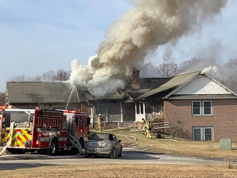 عکس آتش سوزی خانه